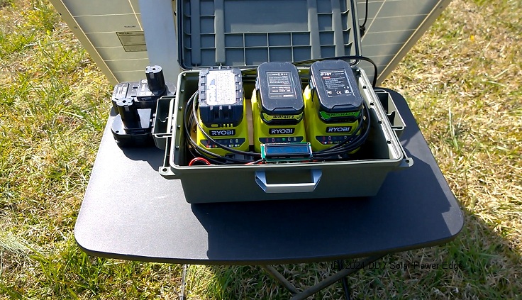 Building a Solar Powered  Ryobi 18v Battery Supercharger x3 – Project Overview plus DIY&nbsp;video