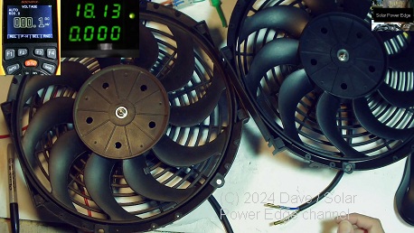 Solar DC Direct Drive 12v / 24v / Series car radiator fans – Bench Test with&nbsp;video