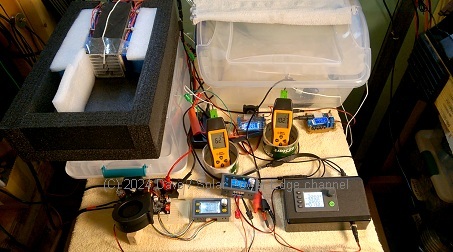 Solar Powered Peltier cooling testing in workshop during summer