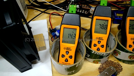 Peltier freezer solid state solar powered dc test experiment prototype 14 degrees fahrenheit