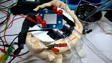 Peltier freezer solid state solar powered dc test experiment prototype test