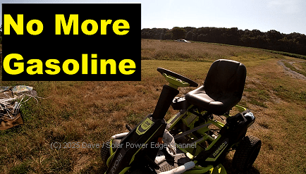 No More GASOLINE! 48V Riding Mower Helps With Homestead Chores