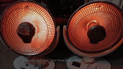 Off electrical grid PV2L-MG low voltage space heaters