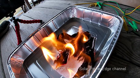 Don’t Have Matches? I Started A Fire With A Lithium Ion Solar Generator – Was Just Curious!