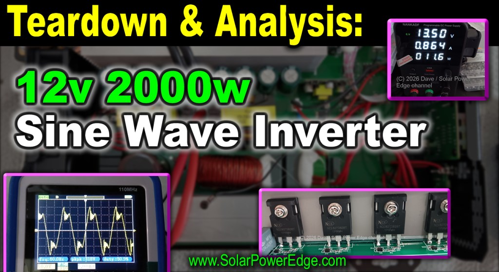 Budget Friendly! 12V 2000W Sine Inverter: Full Test, Analysis, Teardown Insights