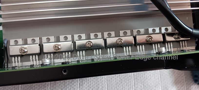 This inverter has a lot of MOSFETs on the input stage
