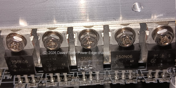 Junbpaw 3080w pure sine wave inverter DC low side mosfets