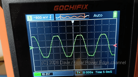 SunGoldPower 4000w 4kw low frequency LF inverter bench test solarpoweredge sine wave oscilloscope