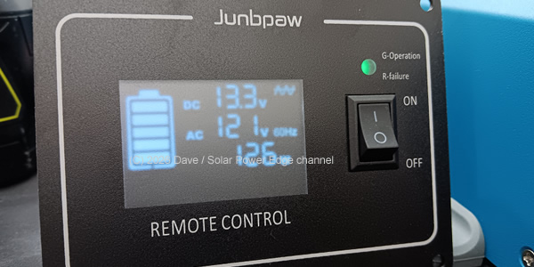 Junbpaw 3080w pure sine wave inverter remote display 2