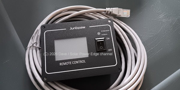 Junbpaw 3080w pure sine wave inverter remote display