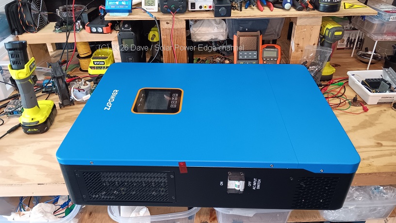 Inverter unpacked on the bench PVT-8000W-48V off grid solar all in one inverter 48v