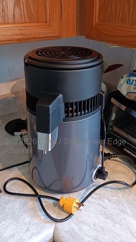 48V Water Distiller water purification in action PV2L off grid DC solar water distiller 55v conversion